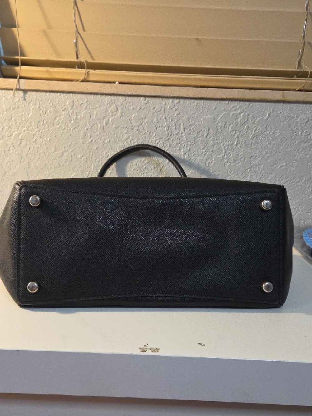 Coach Black Leather Top-Handle Satchel Gold Hardware Almost New Authentic - Picture 7 of 8